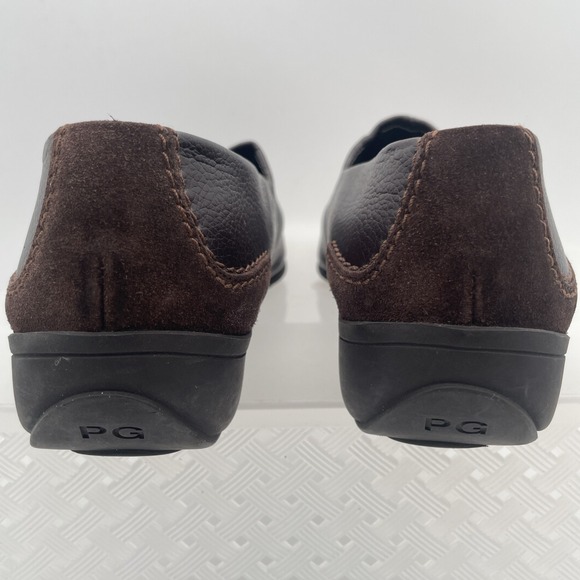 Paul Green Munchen Brown Leather Driving Wedge Loafer Slip On Shoes Womens 9 - Picture 6 of 9
